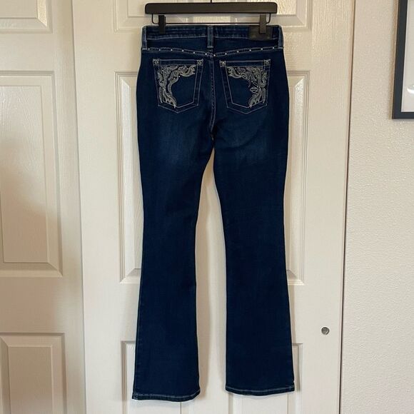 Harley-Davidson Curvy Boot Cut Embellished Jeans Size 28 - Picture 3 of 12